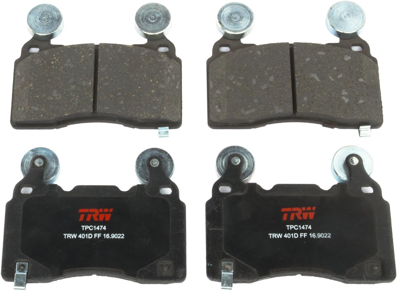 TRW Automotive TPC1474 Ceramic Black Premium Disc Brake Pad Set