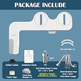WITHLENT Bidet Toilet Attachment UK Non-Electric Cold Water Dual Nozzles Brass view 7