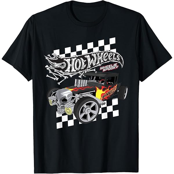 Amazon.com: Hot Wheels Logo and Bone Shaker Premium T-Shirt