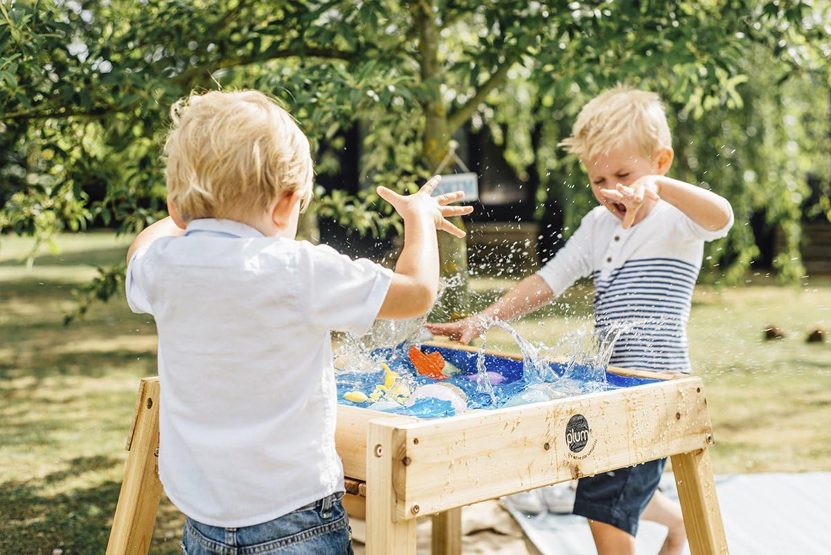 Plum Build and Splash Wooden Sand and Water Table, Multicolor, Small - Image 5