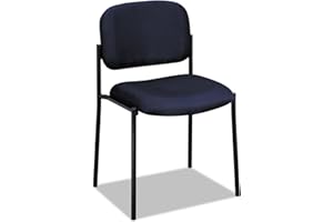 HON Scatter Guest Chair, Fabric Chair, Lobby Chairs, Armless, Stackable Chairs, Navy