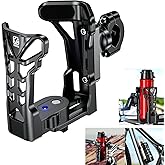 KEWIG Bicycle Water Bottle Holder for Bike & Motorcycle, Adjustable Bike Water Bottle Cages Fit for Diameter 2'' - 3'' Cup, Compatible for Handlebars or Tubes 20mm to 35mm in Diameter