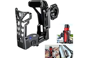 KEWIG Bicycle Water Bottle Holder for Bike & Motorcycle, Adjustable Bike Water Bottle Cages Fit for Diameter 2'' - 3'' Cup, Compatible for Handlebars or Tubes 20mm to 35mm in Diameter