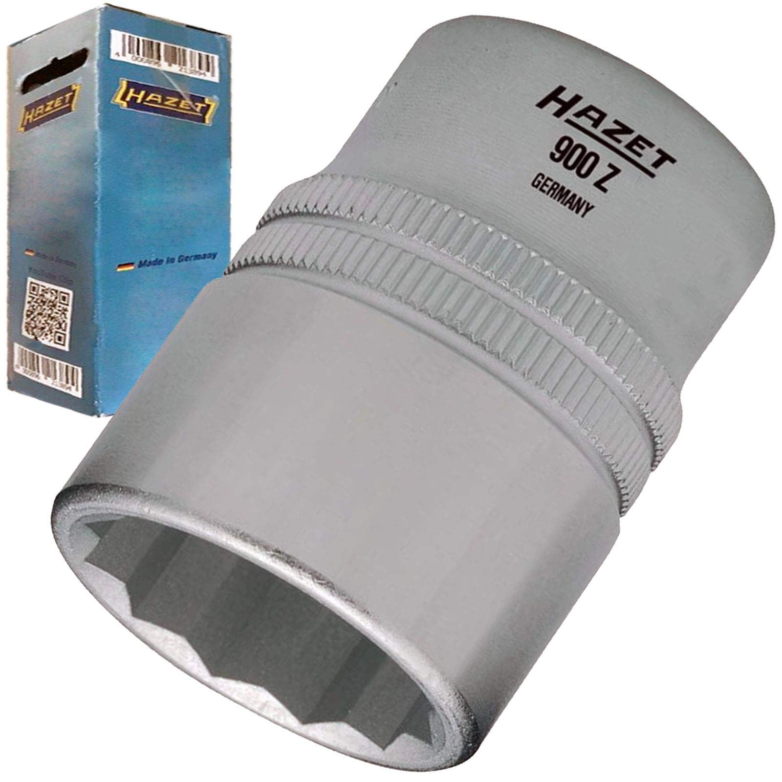 HAZET 900Z-36 57 mm 12-Point Traction Profile Socket - Chrome-Plated/Polished