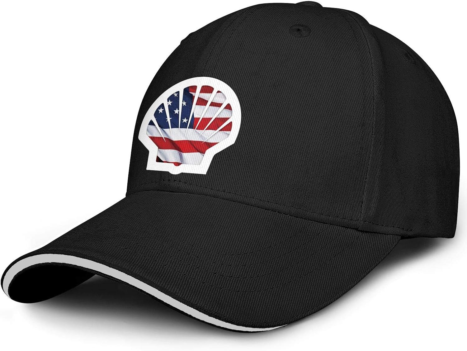 Novelty Baseball Caps Adjustable Dad Fitted ShellGasolineAmericaFlagStation