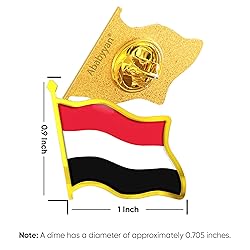 Yemen Flag Lapel Pin - Enamel Metal National Badge