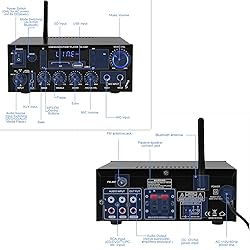 Amplifier Audio 800W, Home Stereo Amplifier with