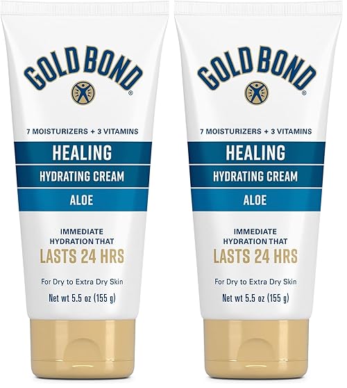 Gold Bond Healing Skin Therapy Lotion with aloe 5.5 oz., Non-Greasy & Hypoallergenic (Pack of 2)