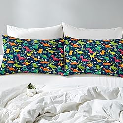 Cute Cartoon Dinosaur Kids Fitted Sheet for Boys