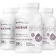 NERVE RENEW Optimizer, 3 Pack (90 Capsules) - 300 mg Stabilized R-Alpha Lipoic Acid per Capsule for Natural Nerve Discomfort Support - Fast Absorption - Safe and All Natural