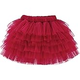 LYSMuch 12M-4T Baby Girl Tulle Skirt Toddler Tutu Skirt Six-Layer Birthday Outfit