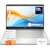 HP 15.6" Laptop | Back to School Limited Edition with Microsoft 365 | 16GB RAM | 2.5TB Storage (2TB SSD&amp;512GB External Storage)| Intel Core Quad-Core Processor | Wi-Fi | Win11 | WOWPC Bundle
