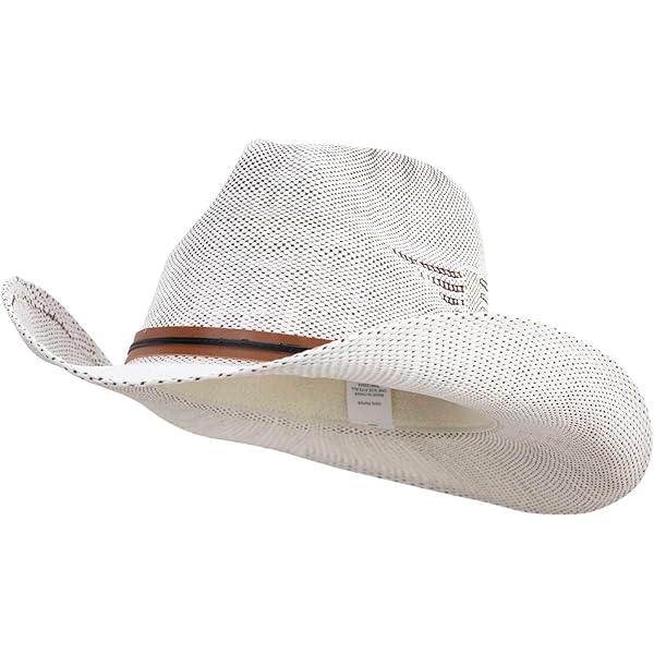 Chapeau Western Ariat 20X Paille Shantung - Taille 7 3/8, Couleur Ivoire