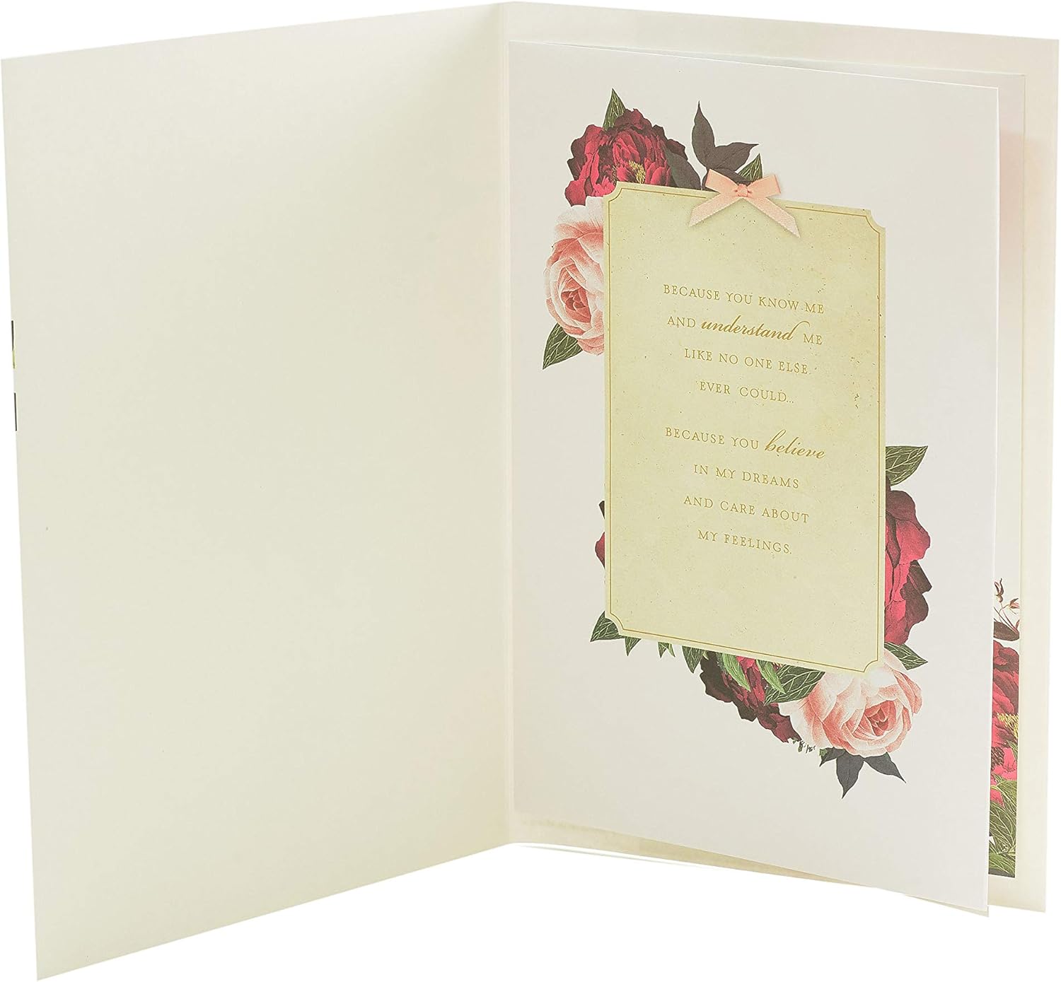 Valentine's Day Card, Card for My Valentine Valentine's Day Card for Her Floral Bouquette Card, Romantic Card - Image 3