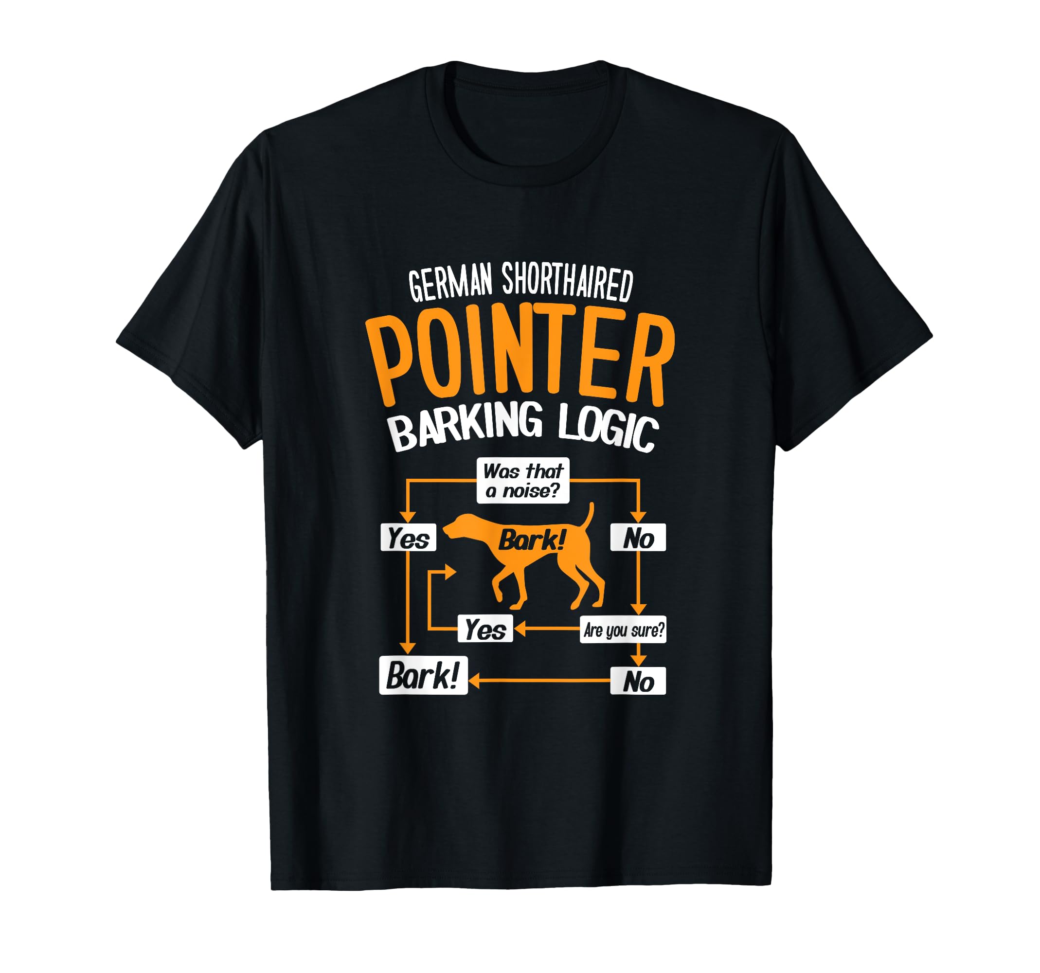 German Shorthaired Pointer Barking Logic Dog Lover T-Shirt