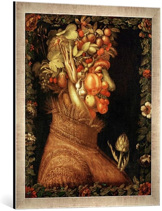 Amazon.de Gerahmtes Bild von Giuseppe Arcimboldo Der
