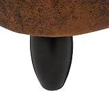 Beliani Hippo Stool Brown Faux Leather Storage Solid Wood Kids Furniture view 9