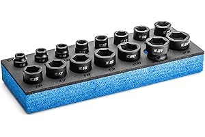 Capri Tools Stubby Impact Socket Set (3/8" Drive/Metric Set)