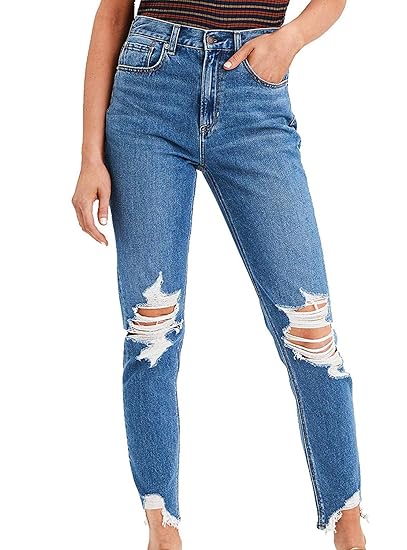 destroyed american eagle jeans