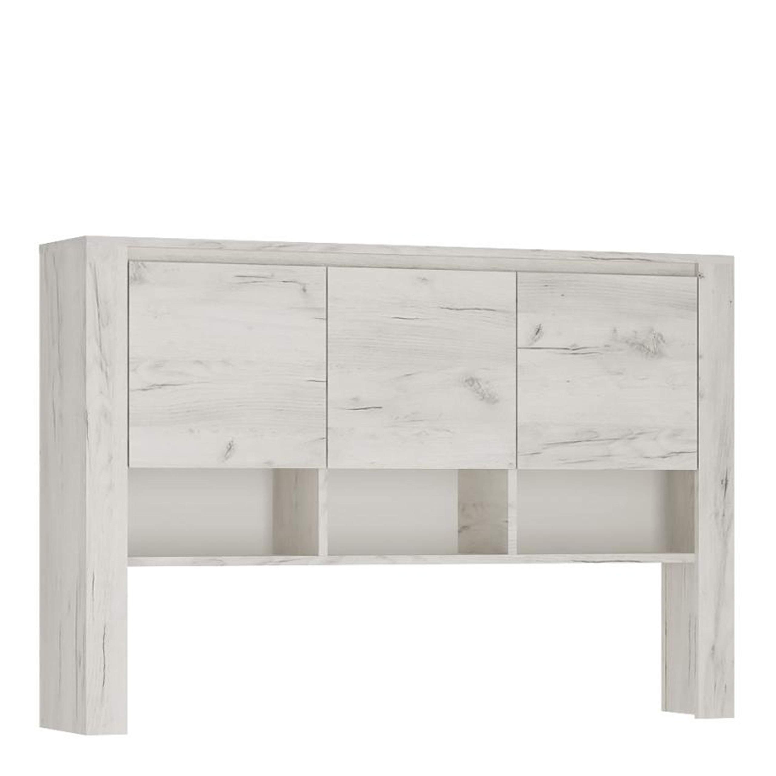 Furniture To Go Angel Top Unit for Desk, White Oak, 118.7x25x83.2 cm
