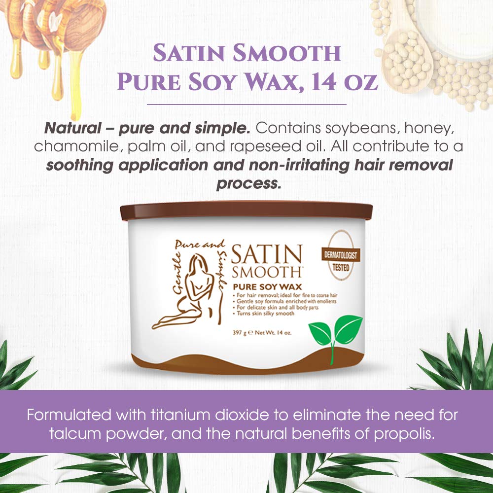 Satin Smooth Organic Soy Wax 14 Ounce Amazon In Health