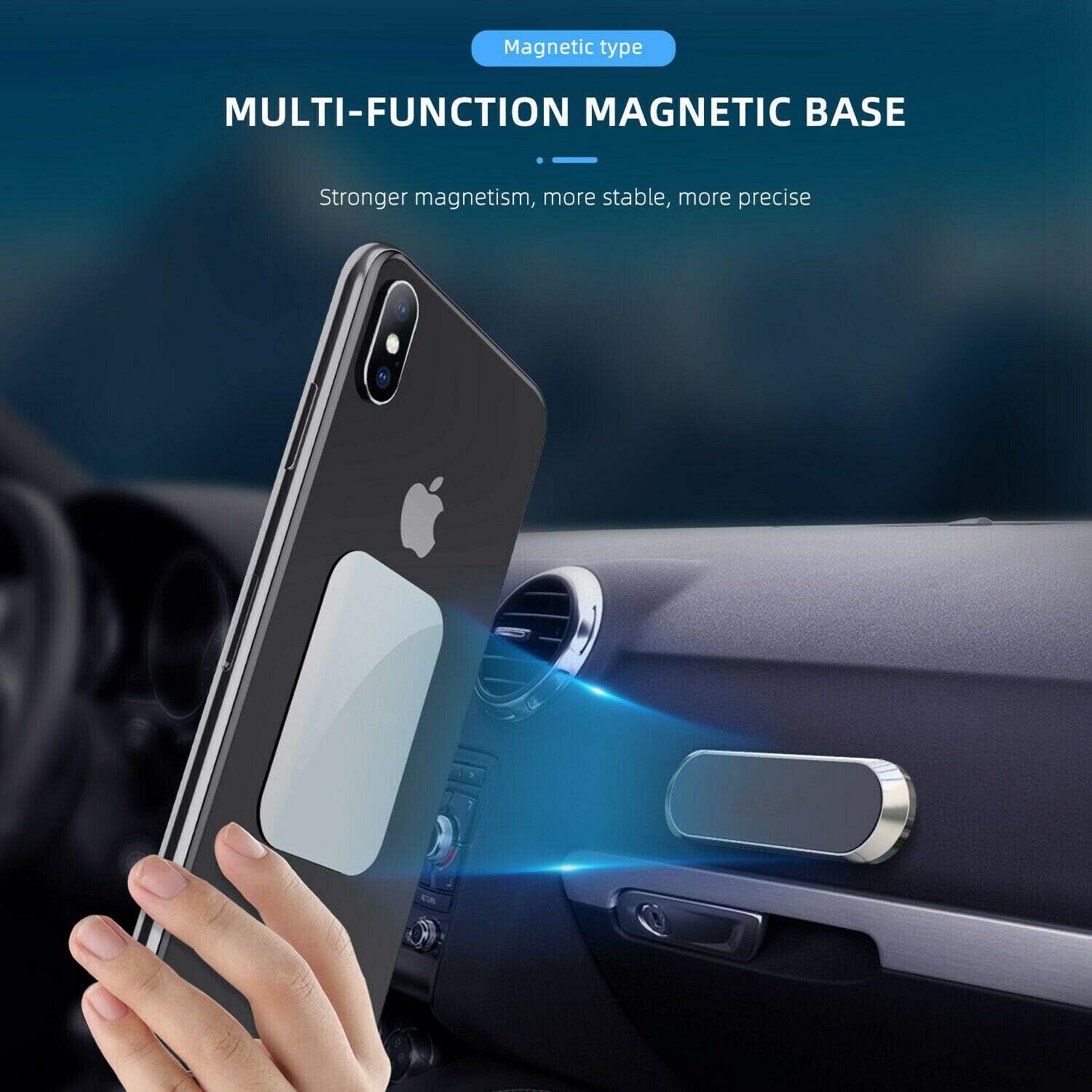 VIPETECH Magnetic Car Phone Holder, Powerful Magnet Mount for Dash Sticks to Any Dashboard for GPS in VAN - Image 3