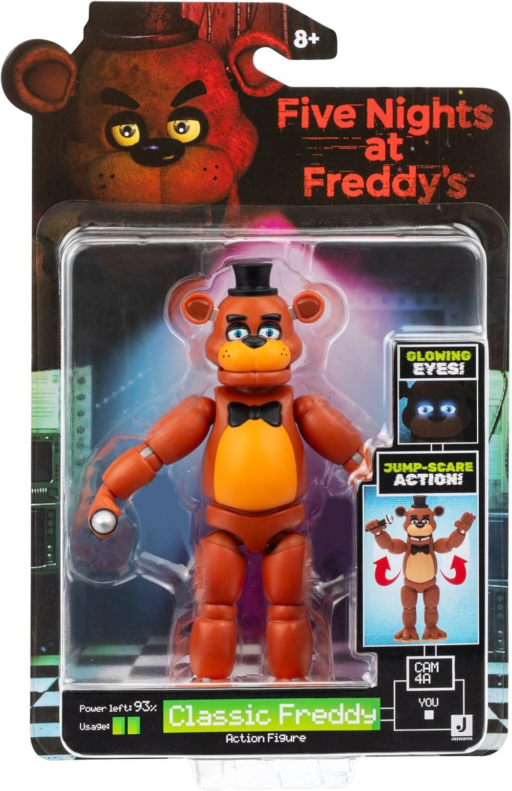 Jazwares Five Nights at Freddy's Classic Freddy 5-Inch Figure Jumpscare Glow