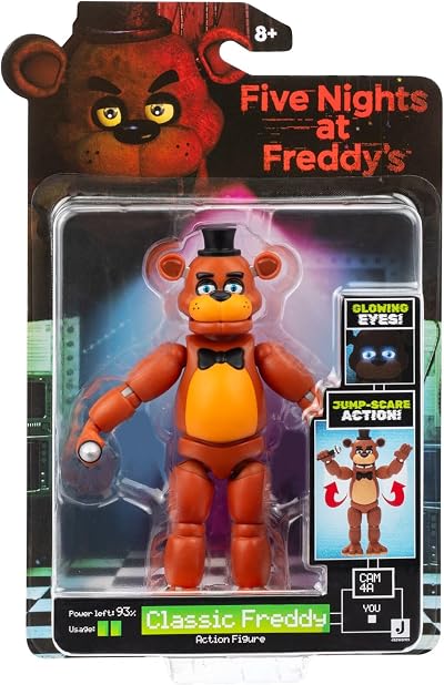 Jazwares Five Nights at Freddy's Classic Freddy 5-Inch Figure Jumpscare Glow