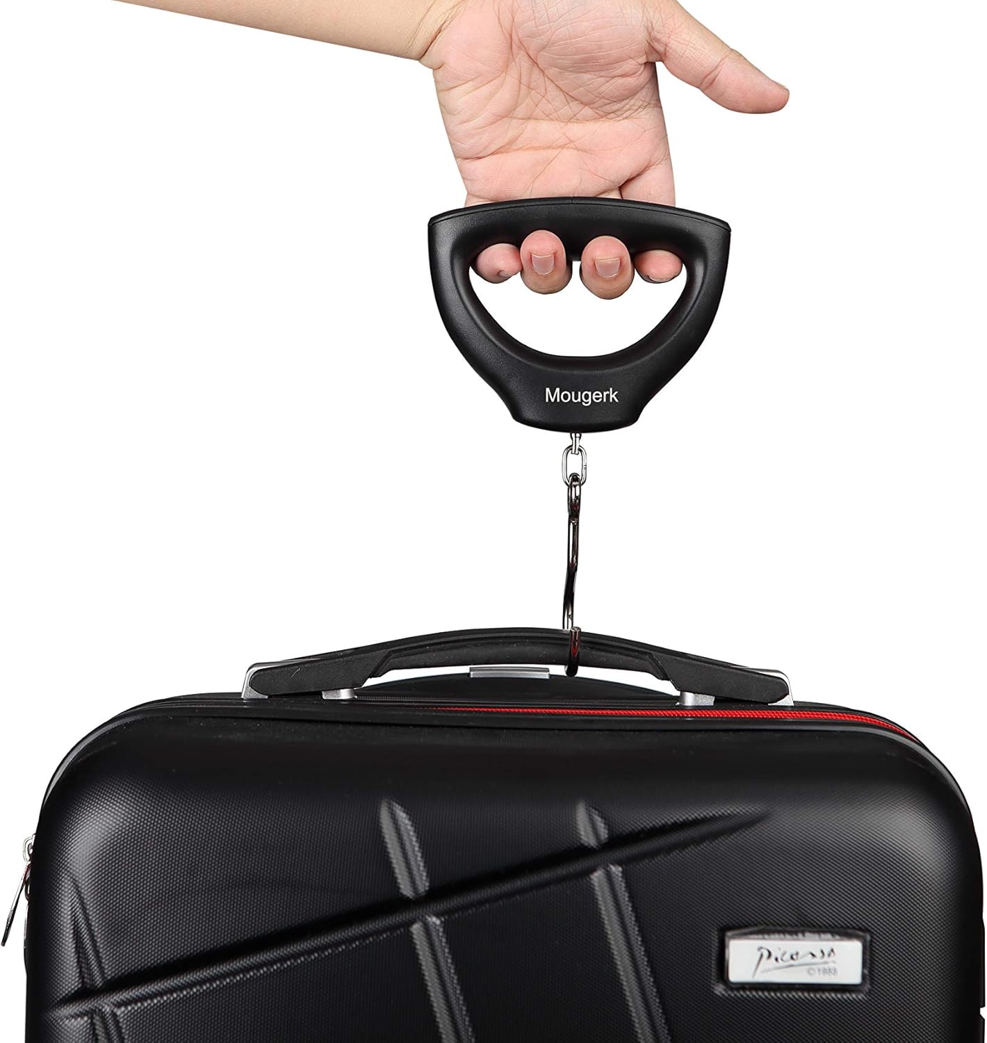 Mougerk 110lb 50kg Portable Digital Hanging Fish Scale Postal Scales, 2 AAA Batteries (Not Included): Sports & Outdoors