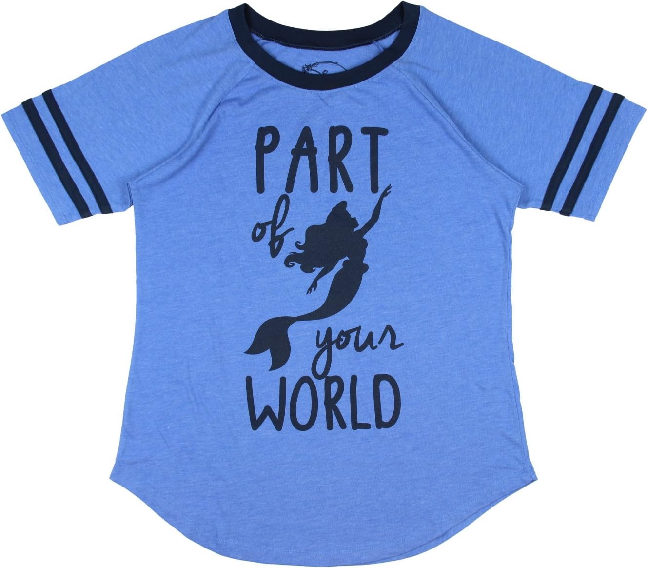 Disney Little Mermaid Part Of Your World Blue Women Juniors T-shirt