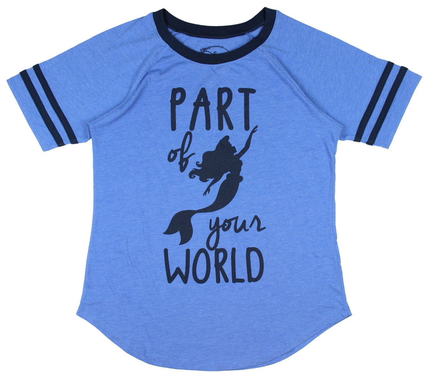 Disney Little Mermaid Part Of Your World Blue Women Juniors T-shirt