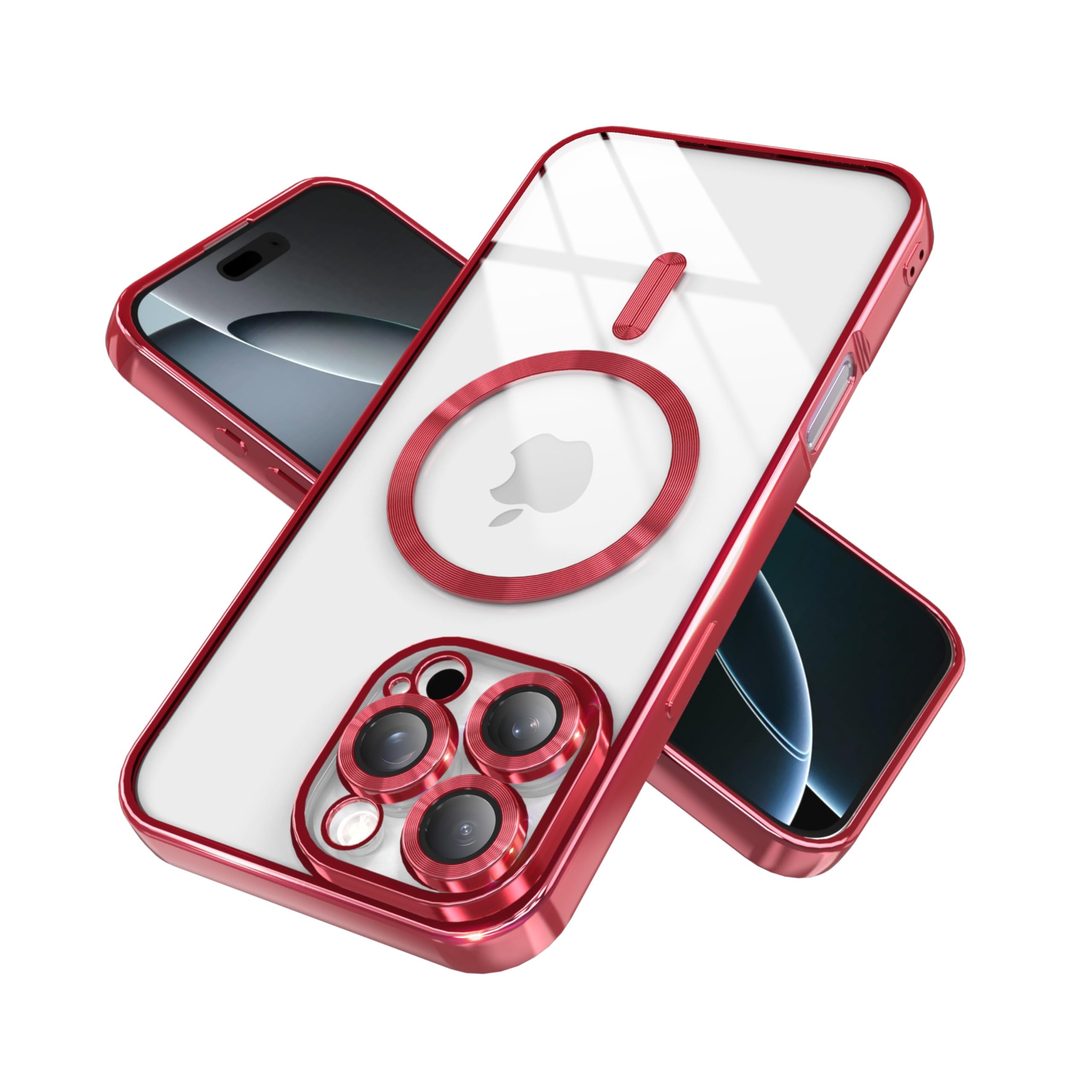 IAIYOXI Magnetic Clear Case for iPhone 15 Pro with