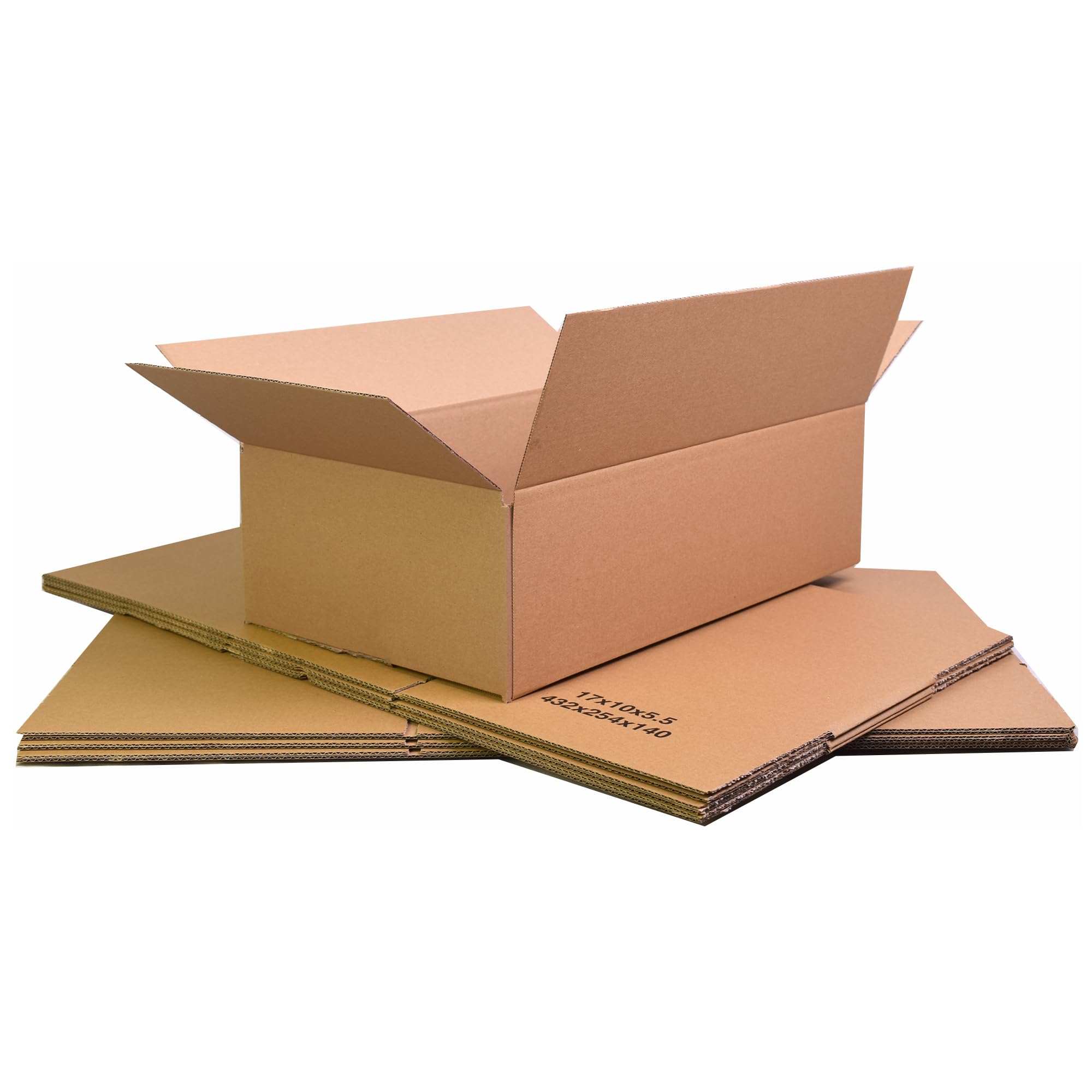 Triplast 432x254x140mm Medium Single Wall 17x10x5.5" Shipping Mailing Postal Cardboard Boxes (Pack of 5)