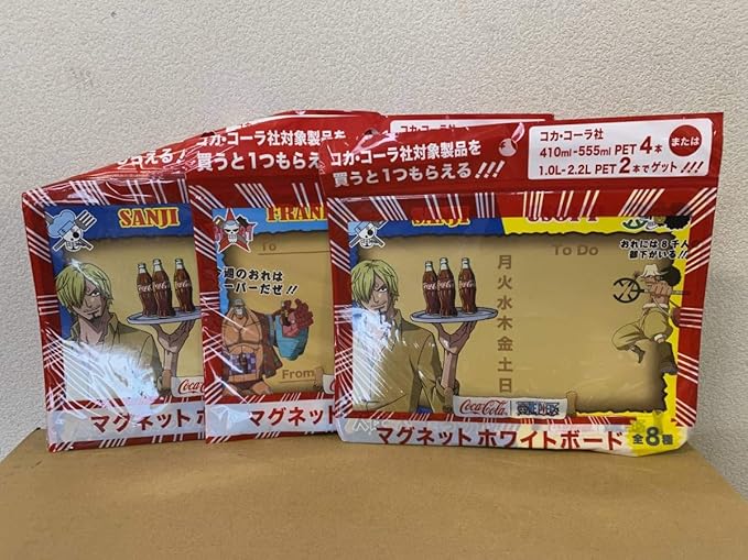 Amazon Co Jp ワンピース コカコーラ マグネットホワイトボードマーカー付き 3枚セット 0326 W ホビー 通販