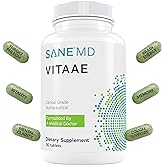 SANE MD Vitaae, Throat Phlegm, Coughing, and Brain Support, 30 Tablets | Citicoline Supplements for Respiratory, Throat, Brain Health, Long-Lasting Relief, Reduce Lung and Respiratory Irritation