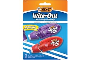 BIC Wite-Out Brand EZ Correct Correction Tape, White, 2-Count