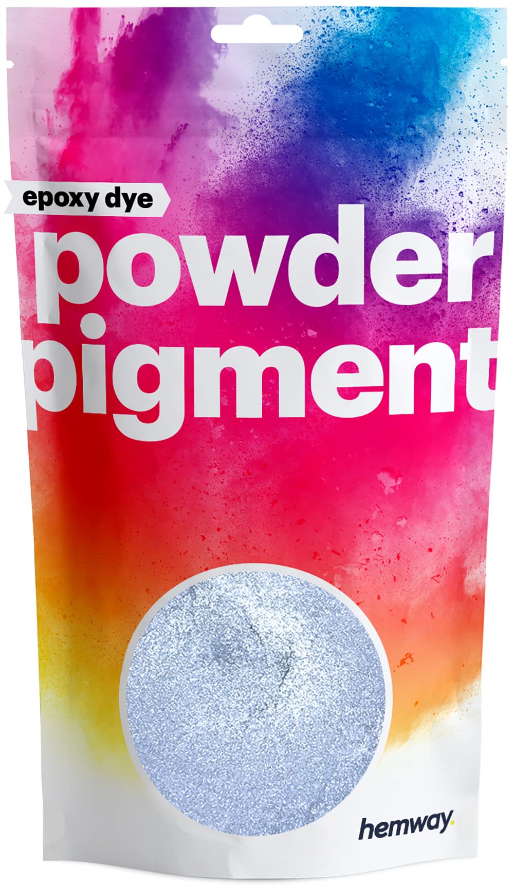 Hemway Epoxy Dye Powder Pigment Metallic Azure Blue Powder 50g | Mica Pigment for Resin, Epoxy, Polyurethane Paint, Jewellery & Resin Floors, Colour Enhancement