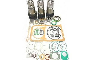 ARKO TRACTOR PARTS Arko Engine Rebuild Kit for Deutz F3L912 912 3-Cylinder STD – Pistons Rings Liners Gasket Set Bearings Replaces 04157756 02136952
