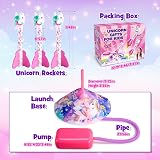 DejaNard Unicorn Rockets Garden Toy for Kids 3-12 Safe Soft Rubber Heads view 5