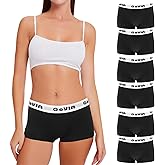 Uizuooy Womens Boxer Underwear Comfortable Full-Coverage Boyshort Cotton Boxer Briefs