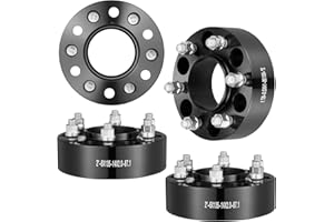 VEVOR Wheel Spacers, 2" 6"x5.3" Wheel Adapters, 6 Lug Forged Spacer, 87.1 mm Bore Hubcentric M14 x2 Studs Spacers, Fit for Fo