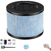 MK01 Air Filter replacement for Aroeve Air Purifiers Filter MK01,True HEPA Filter Compatible with MK01 MK06 Air Purifier, TZ-K1&DH-JH01, EPI080/EP1080& EPI081/EP1081,1 Pack