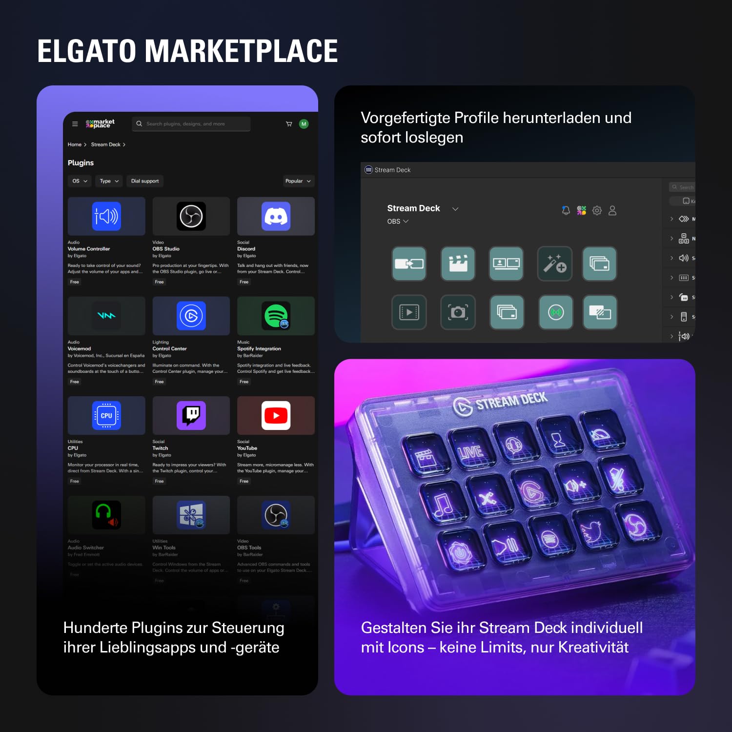 Elgato Stream Deck MK.2 White – Studio-Controller, 15 Makrotasten, auslösen von Aktion in Apps und Software wie OBS, Twitch, YouTube und anderen, für Mac und PC 9