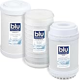 GoBluTech Trio RV Water Filter Recharge Pack for R3 &amp; AR3-2.5&rdquo; x 5&rdquo; for RV Water Filter System, 0.2 Micron High Flow, Granular Activated Carbon &ldquo;Tasty&rdquo;, and Sediment &ldquo;Longevity&rdquo; - US Veteran Owned
