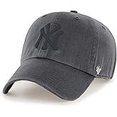 47 MLB Unisex-Adult Alternate Color Clean Up Adjustable Hat Cap - One Size (US, Alpha, One Size, New York Yankees Charcoal)