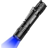 365nm UV Flashlight, Sofirn SF16 Rechargeable Powerful UV Flashlight with Tail Switch for Detecting Pet Dog Urine, Unveil Invisible Stains, High Definition Pure Ultraviolet（Battery Included）