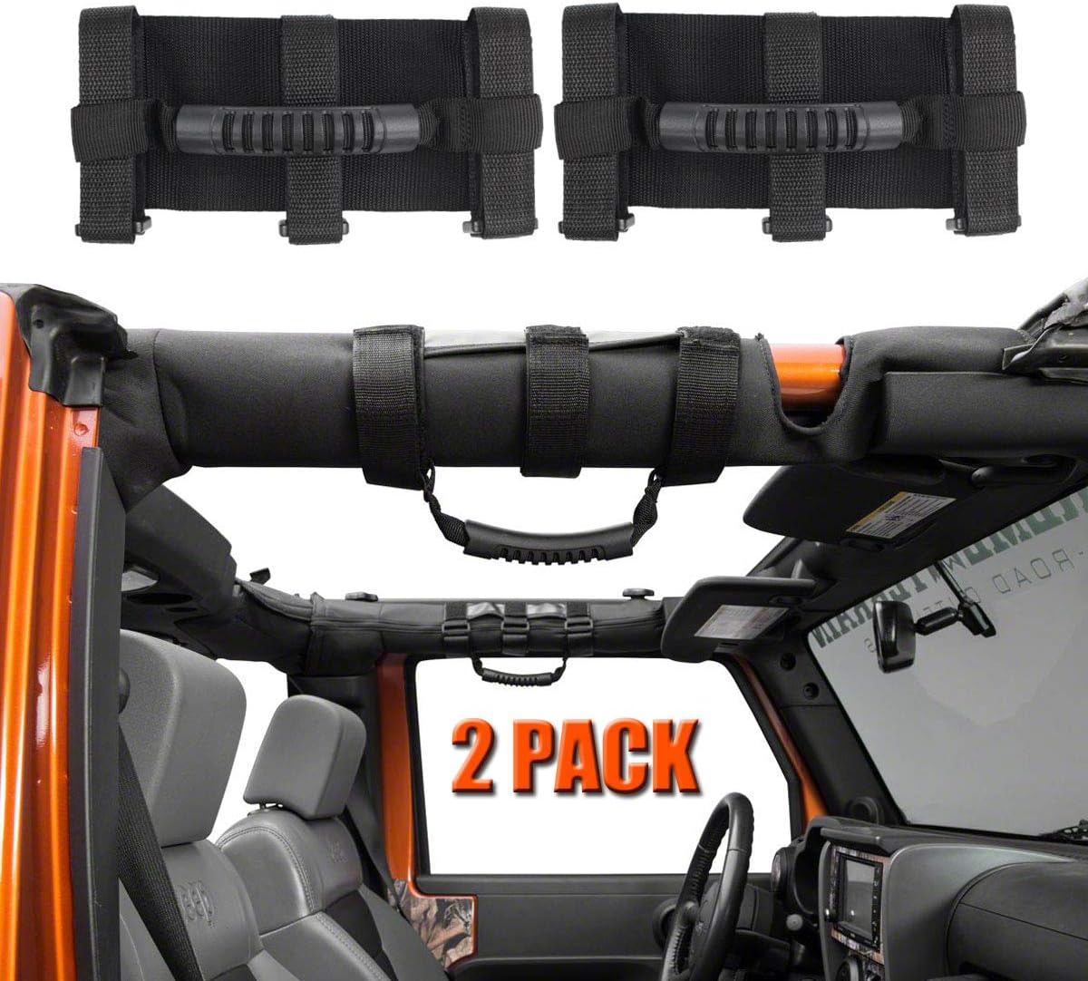 Grab Handle for Jeep Wrangler Roll Bars ,Fit for 19872020 Jeep