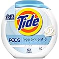 Tide PODS Free & Gentle Laundry Detergent Soap Pacs, 57 Count, Tide PODS Laundry Detergent