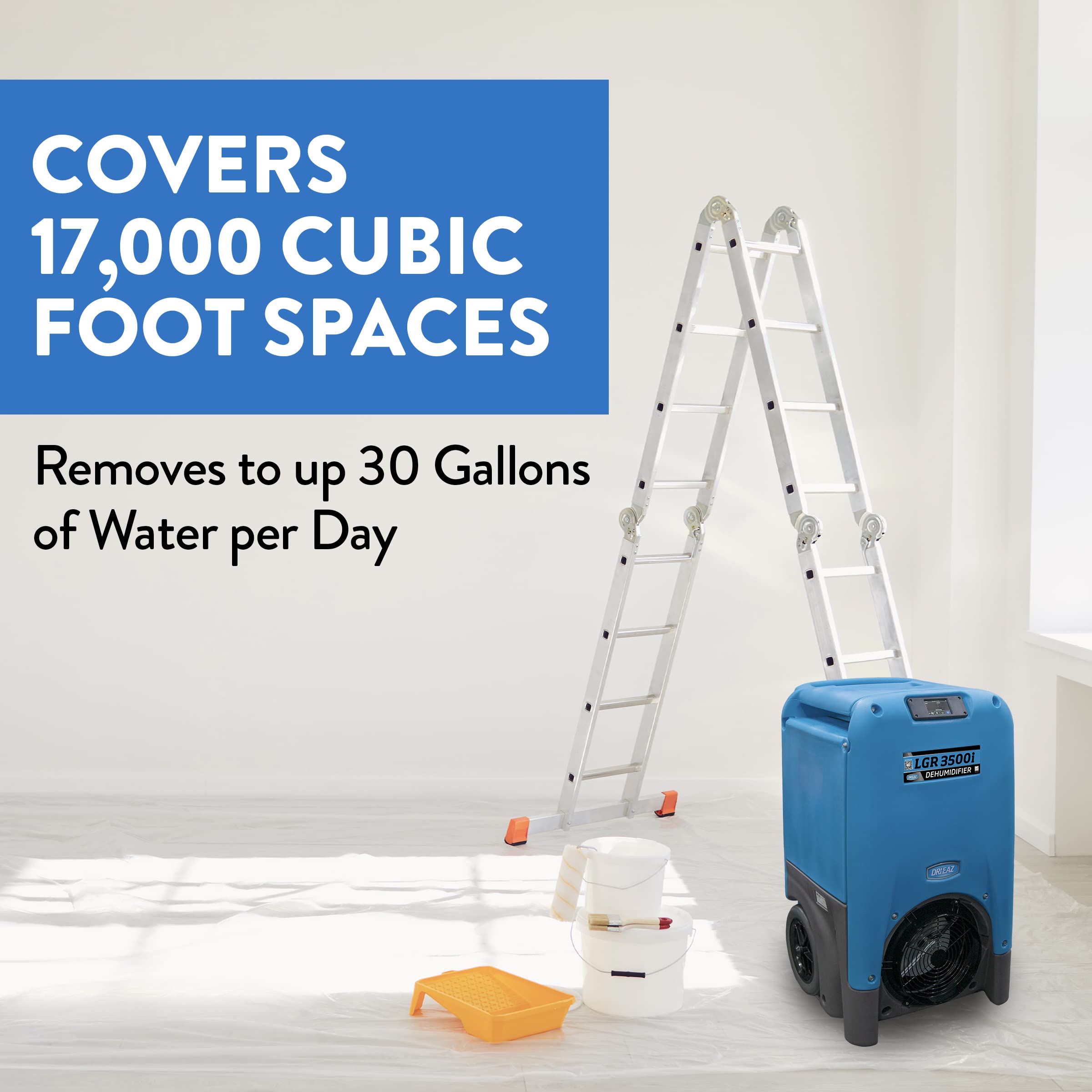 Dri-Eaz LGR 3500i Commercial Dehumidifier with Pump, 30 Gallon, Industrial Dehumidifier