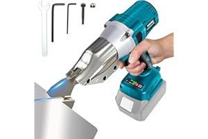 MtiolHig Cordless Sheet Metal Cutter Compatible with Makita 18V: Sheet Metal Nibbler - 221 Ft-Lbs Torque Metal Shears - Cuts 